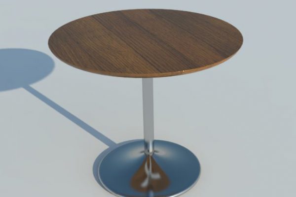 CHROME LEG ROUND TABLE